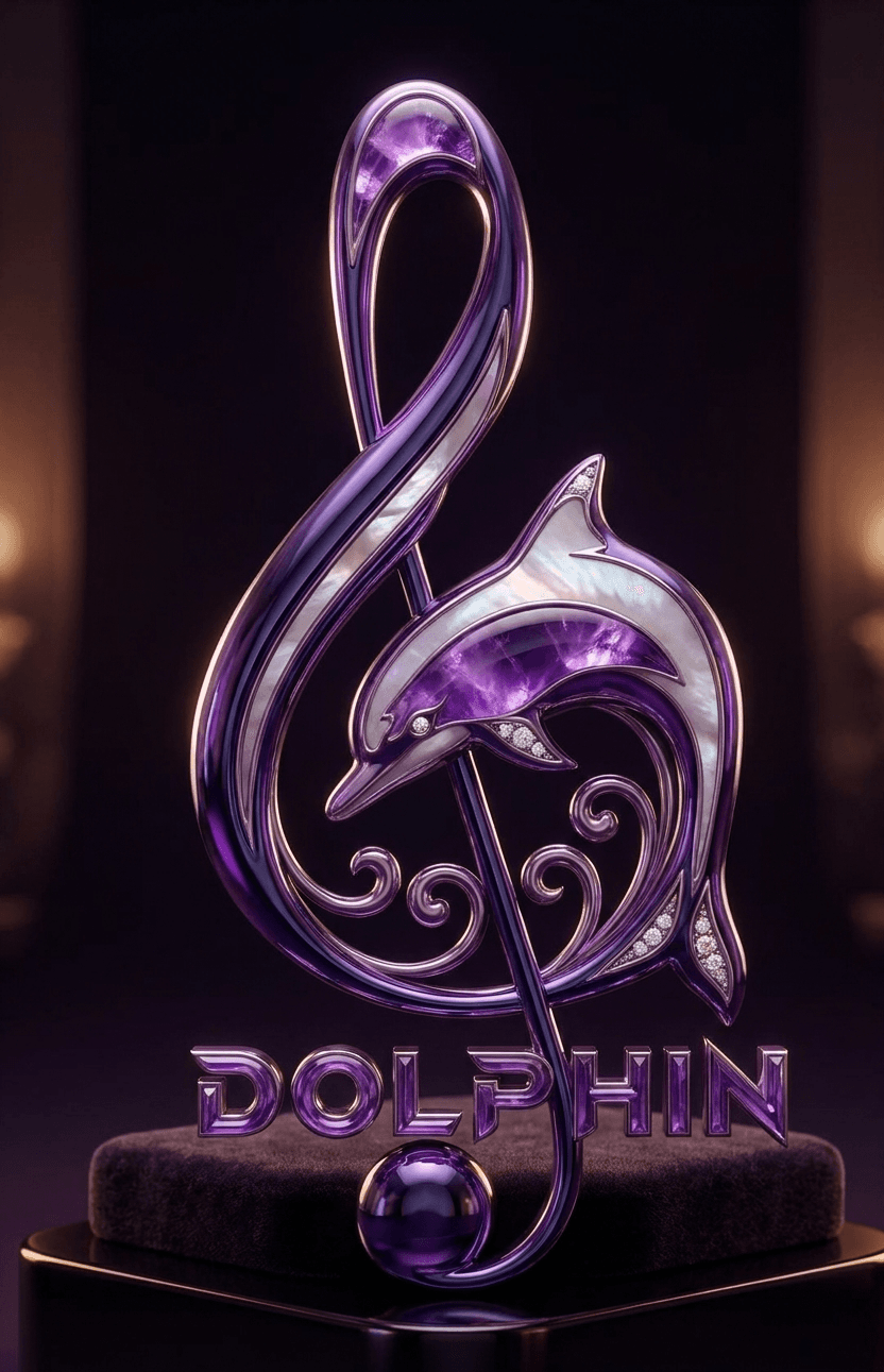 DJ Dolphin signature logo